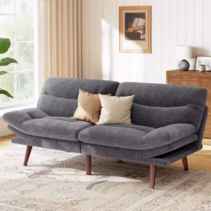 Adjustable futon sofa with bed