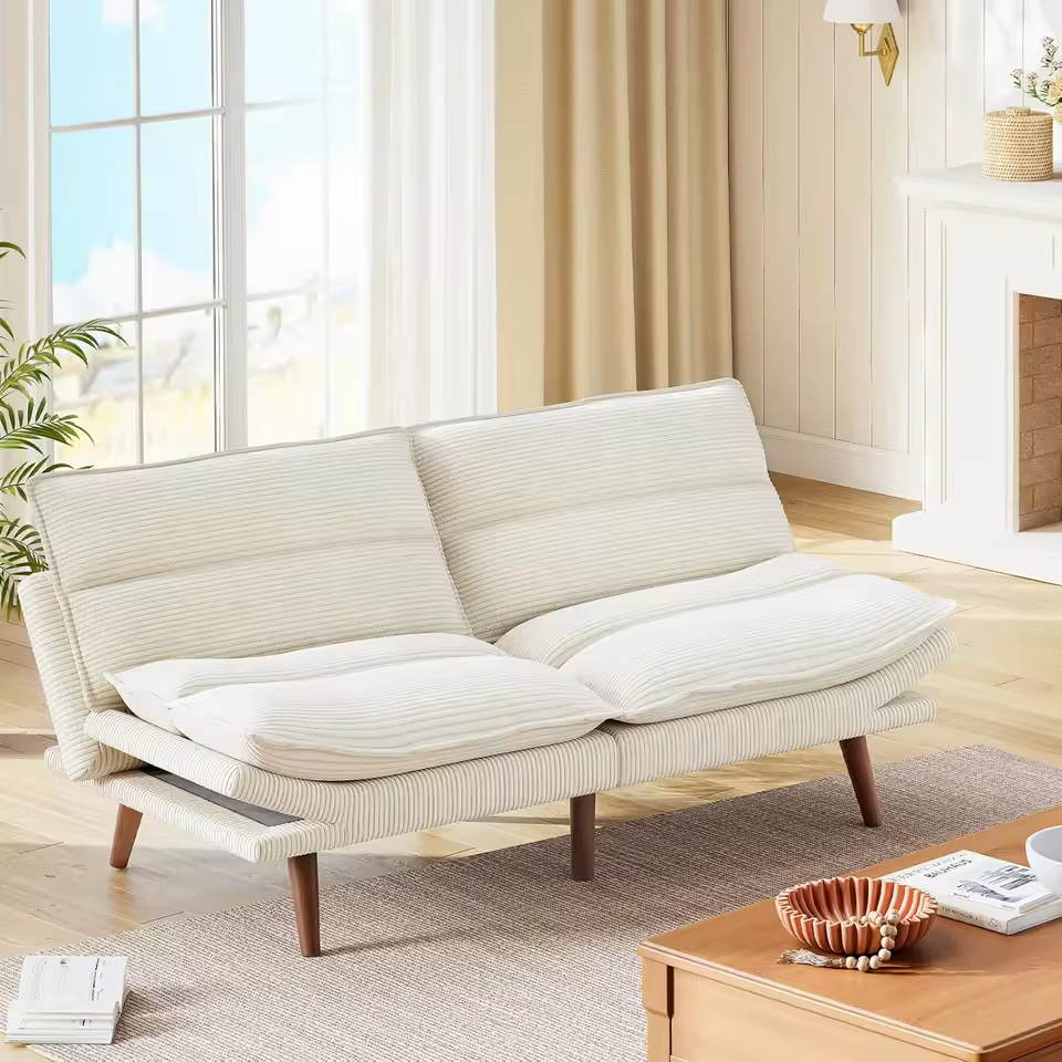 Adjustable futon sofa with bed - Image 3