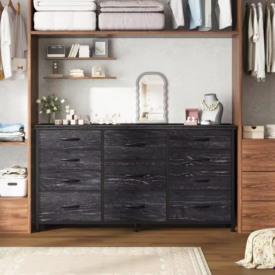 Dresser for bedroom with 11 fabric drawers - Image 3
