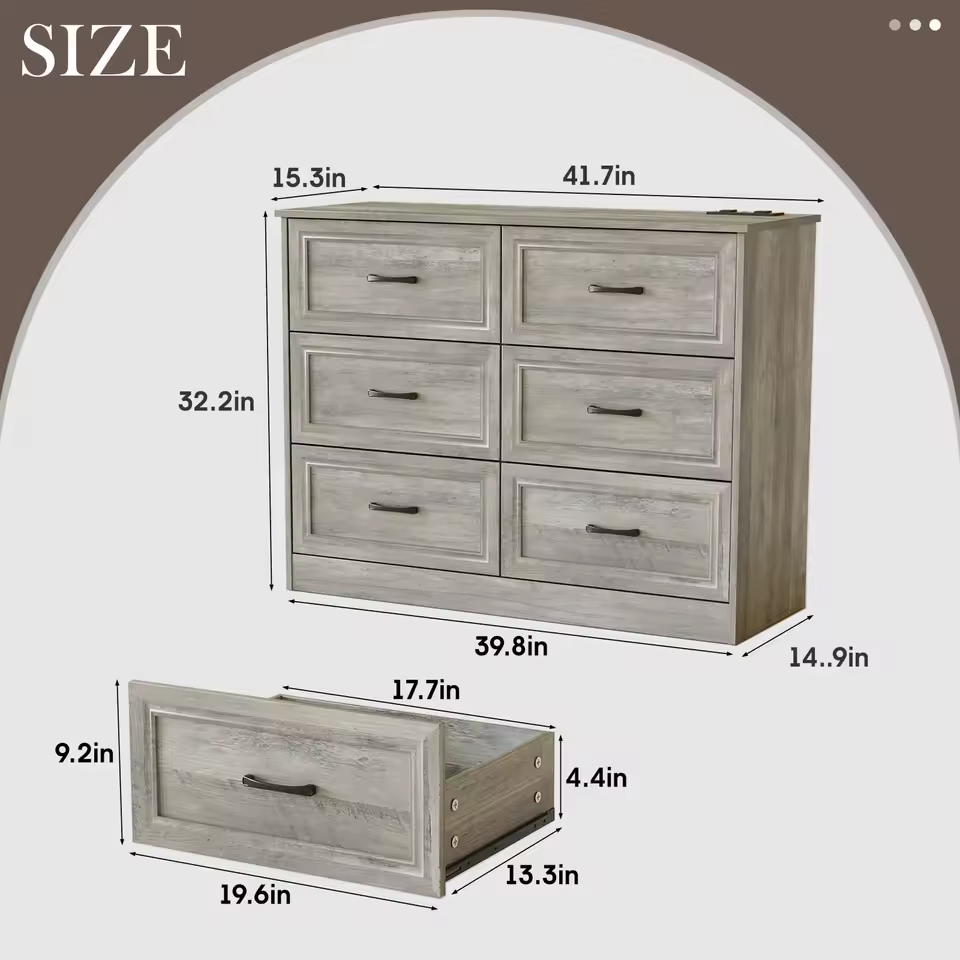 Drawer dresser for bedroom - Image 6