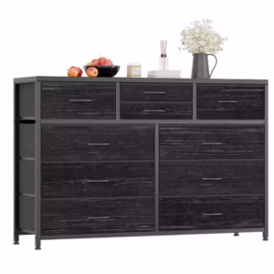 Dresser with 10 drawers and TV stand space