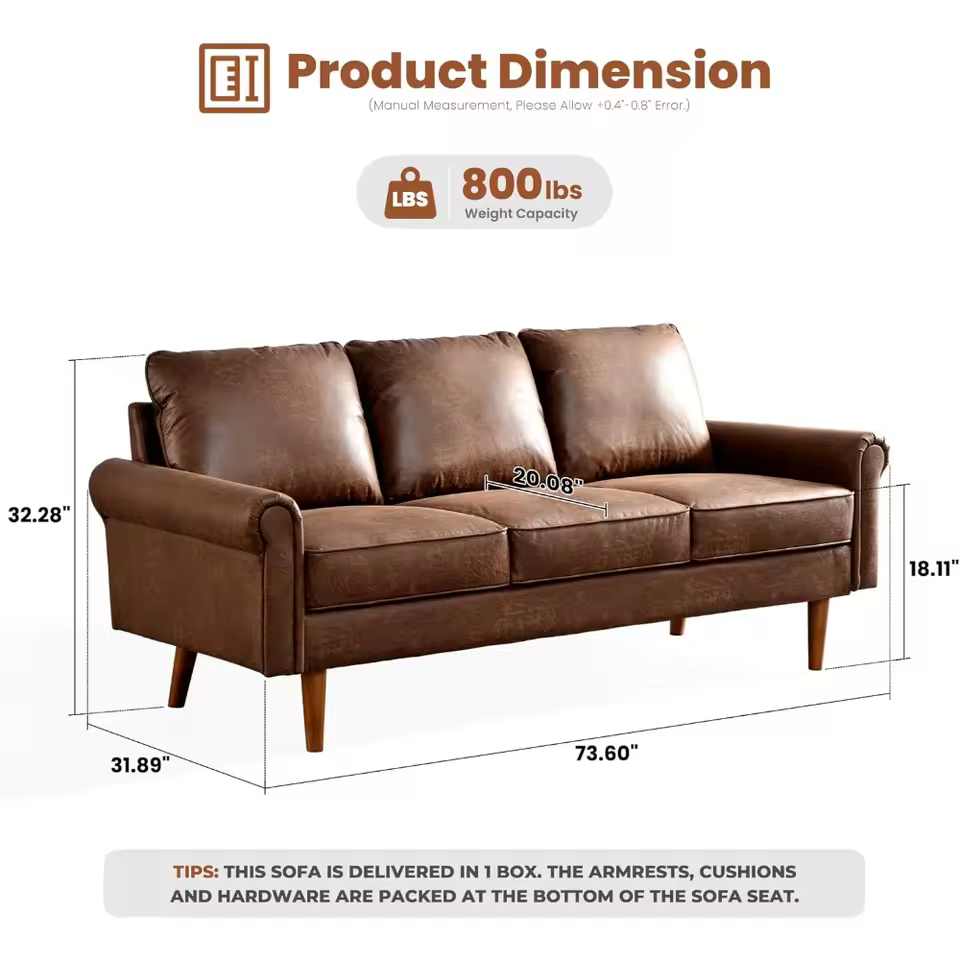 3 seater luxury sofa couch - Image 2