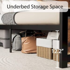 King size bed frame with headboard and footboard 