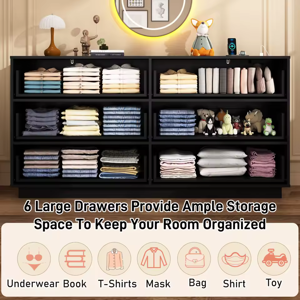 Dresser with power outlet - Image 3